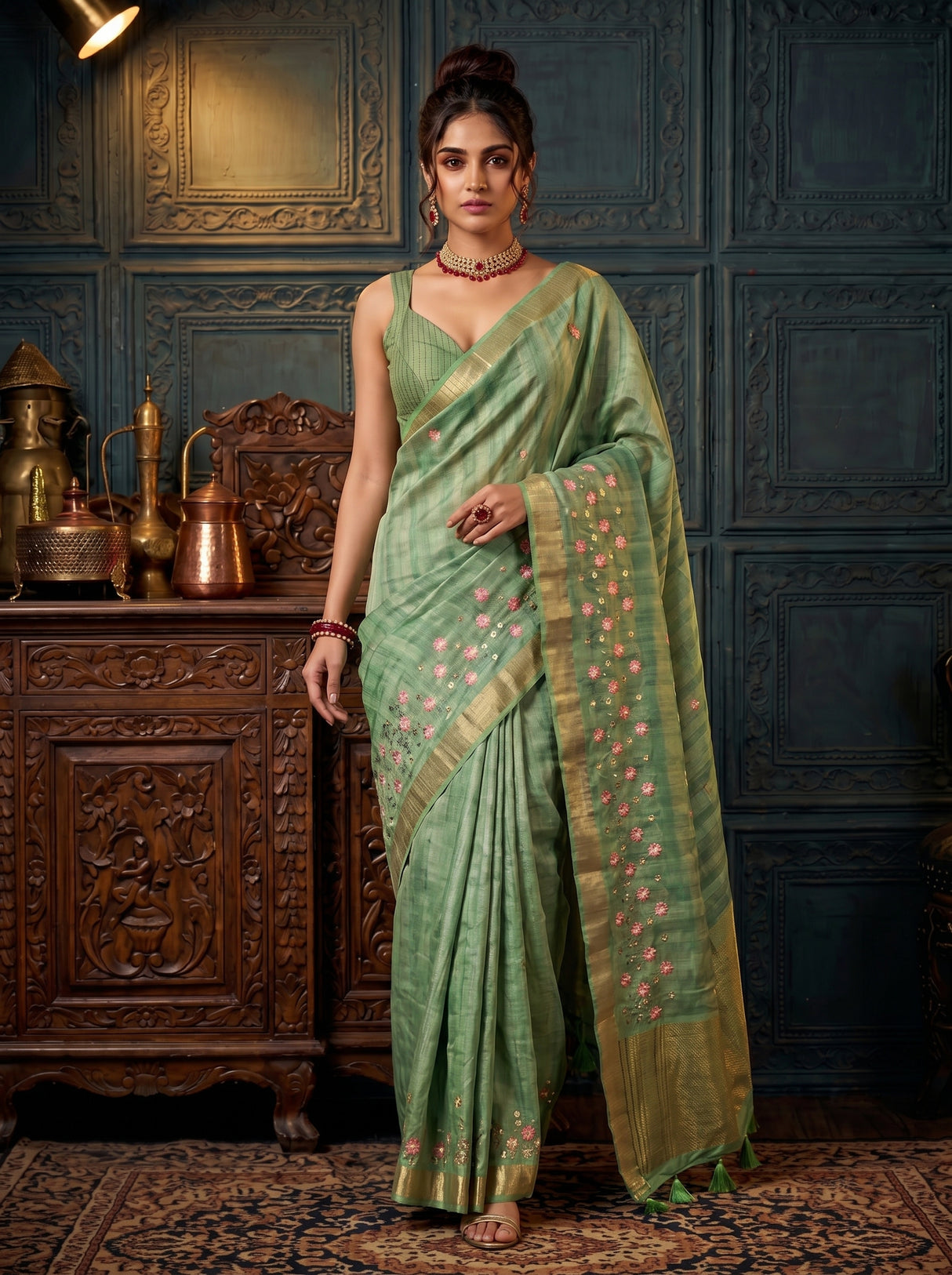 MIMOSA Saree Saree — pose 7 styling detail