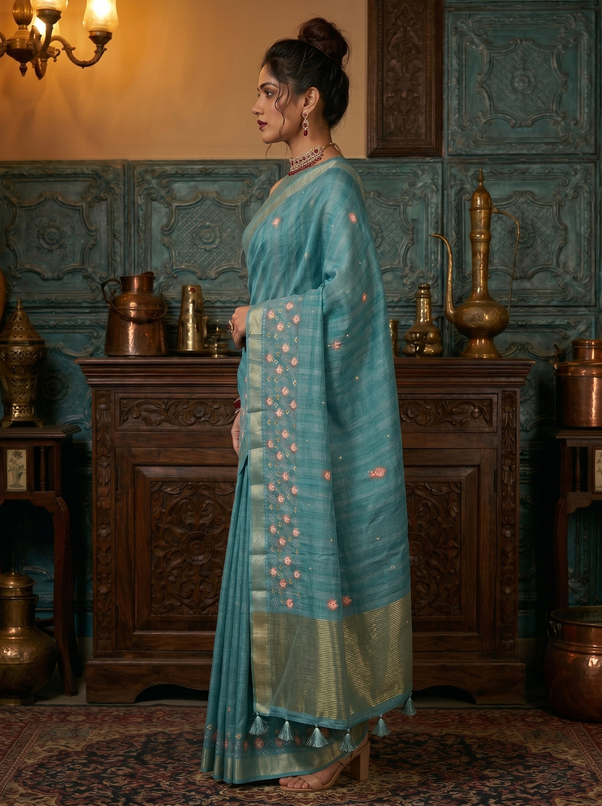 MIMOSA Saree Saree — pose 3 styling detail