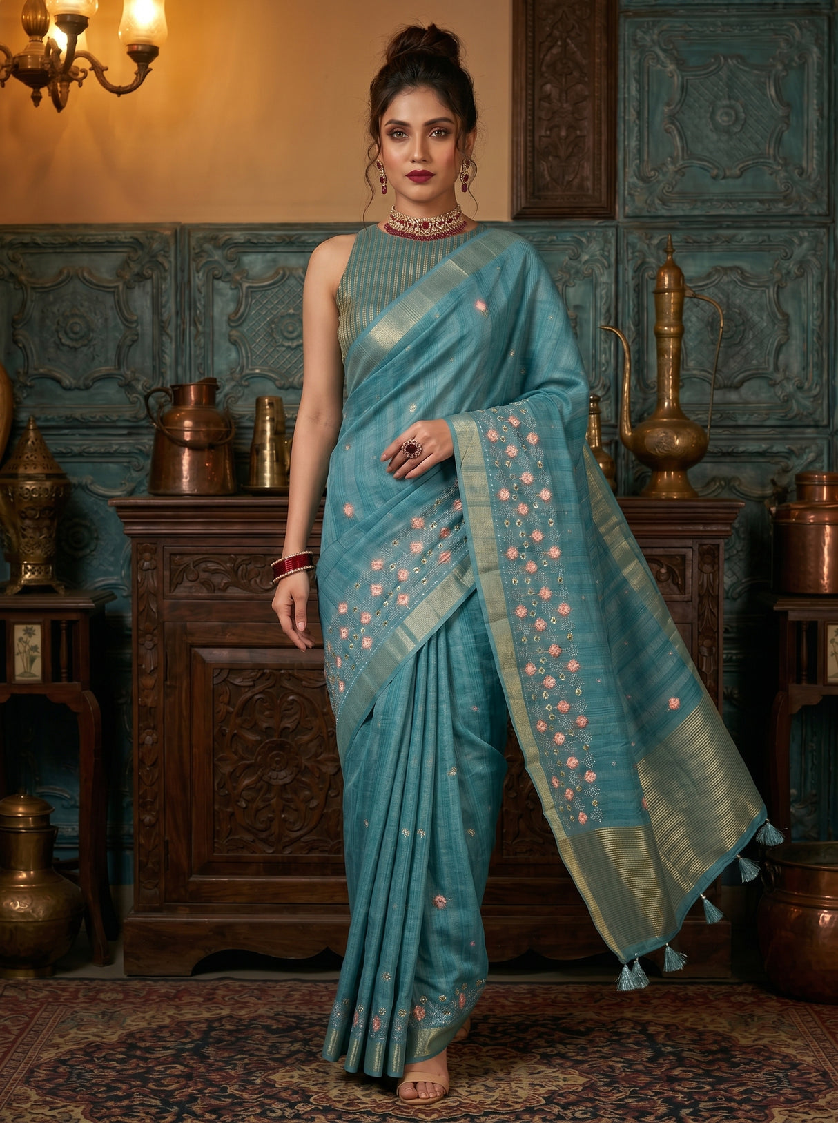 MIMOSA Saree Saree — pose 6 styling detail