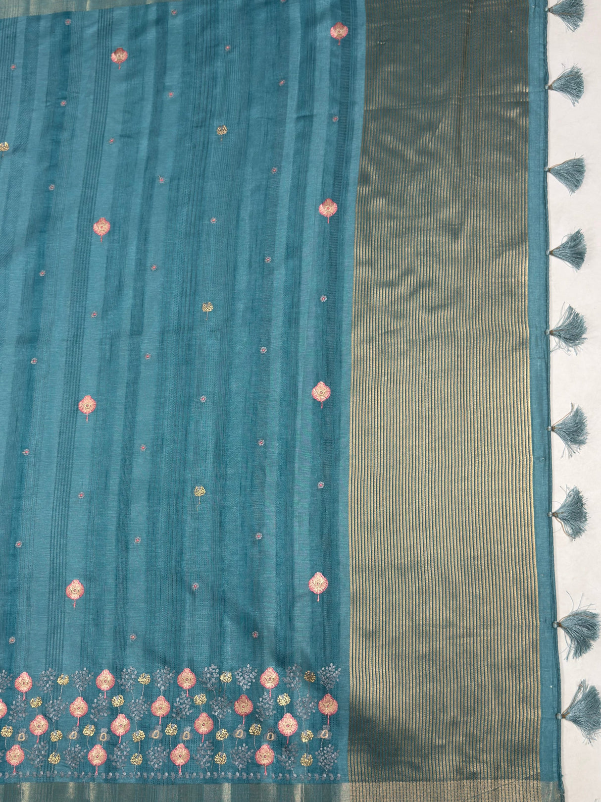 MIMOSA Saree Saree — pallu and zari work detail