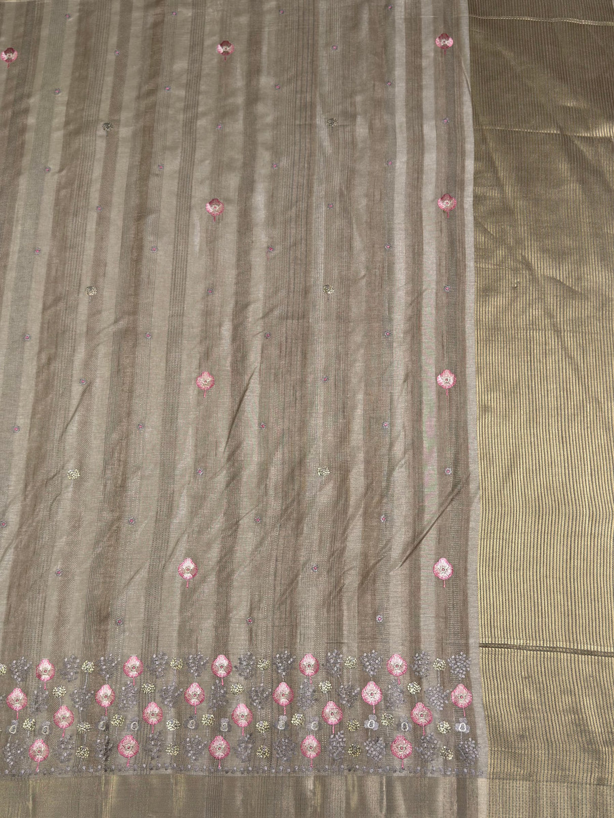 MIMOSA Saree Saree — pallu and zari work detail