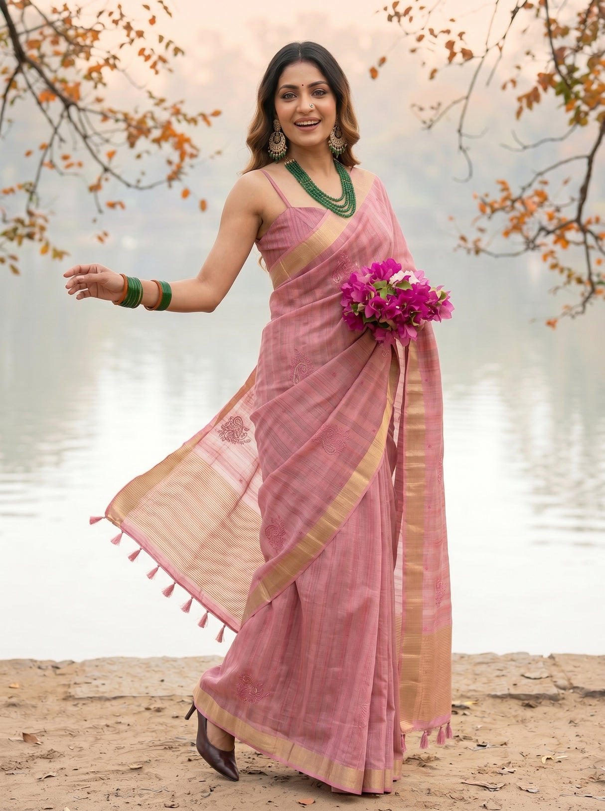 MIMOSA Saree Saree — pose 9 styling detail