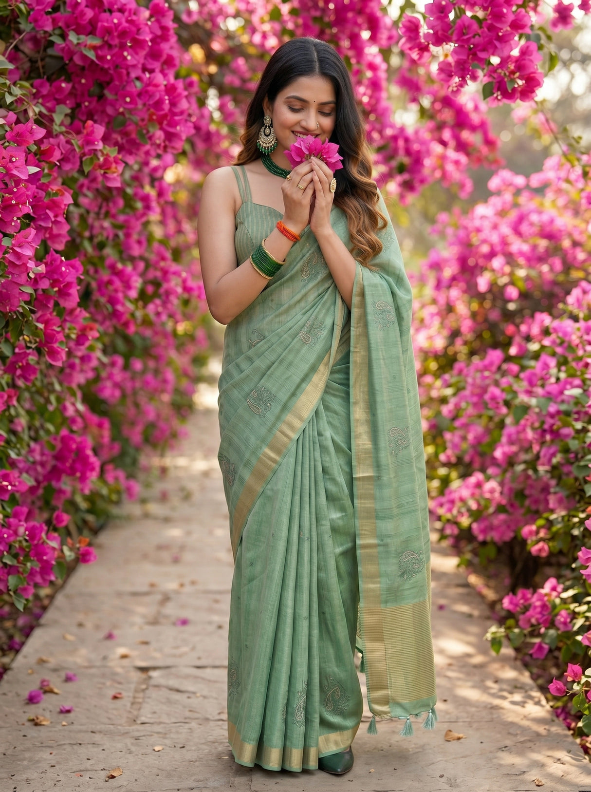 MIMOSA Saree Saree — pose 10 styling detail