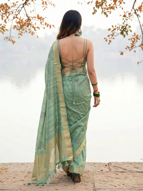 MIMOSA Saree Saree — pose 2 styling detail