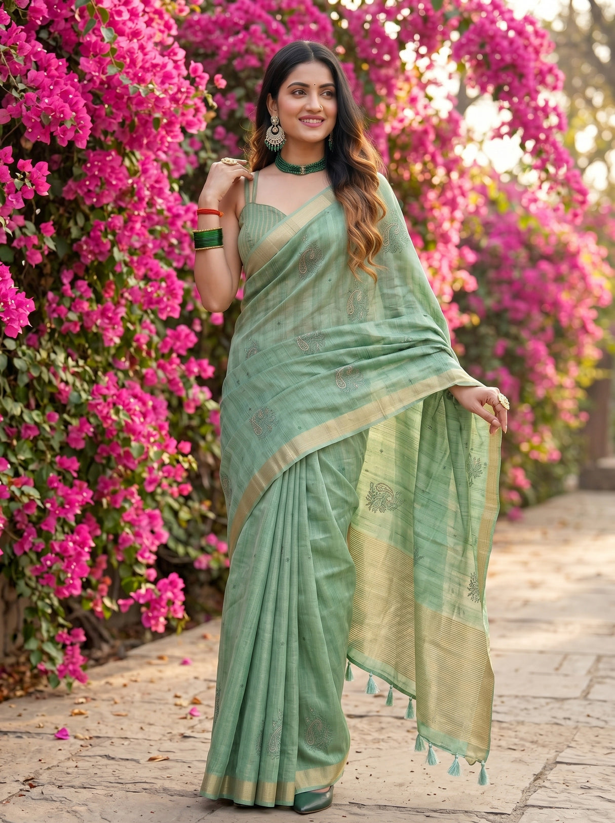 MIMOSA Saree Saree — pose 5 styling detail