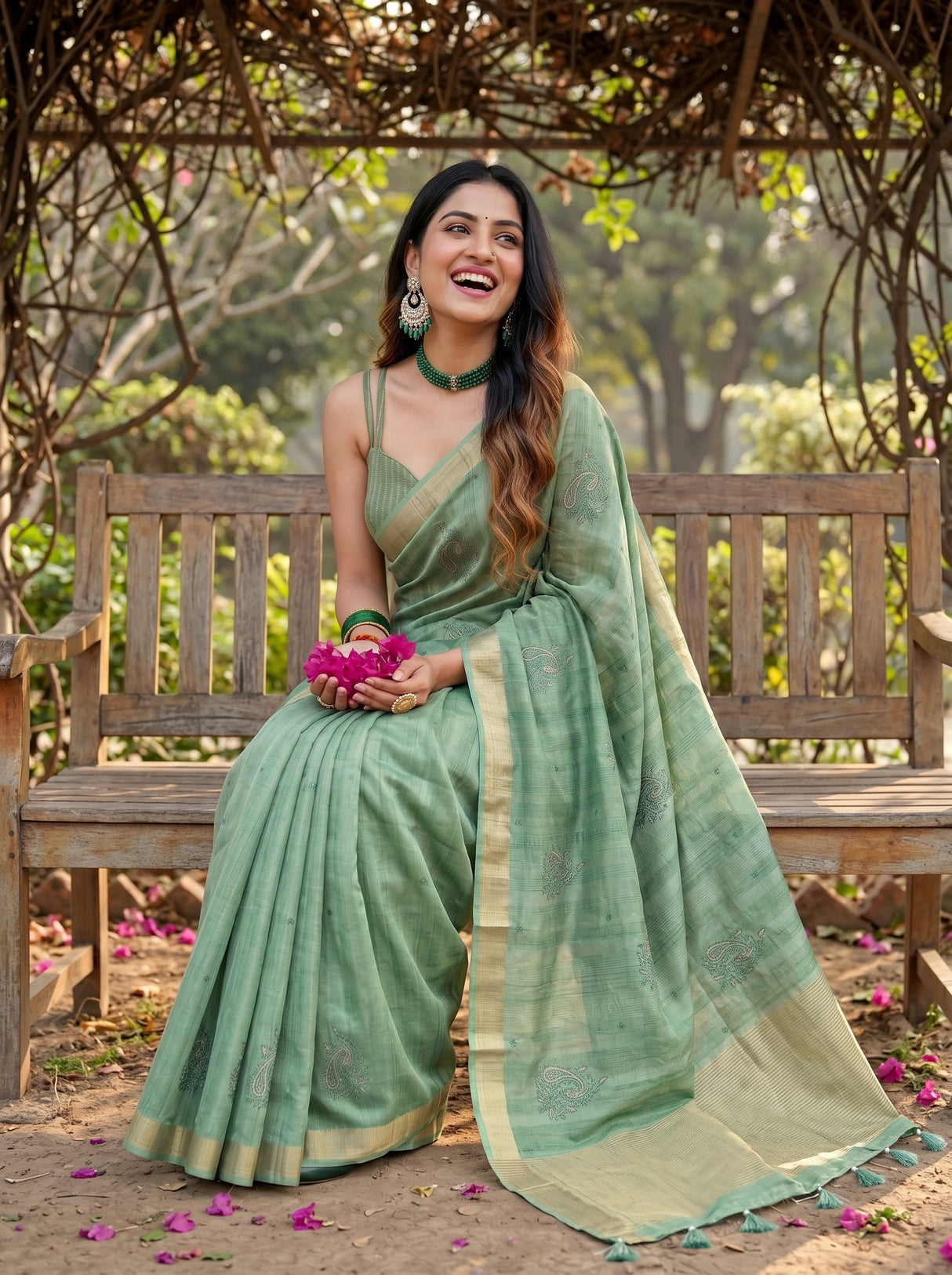 MIMOSA Saree Saree — pose 8 styling detail