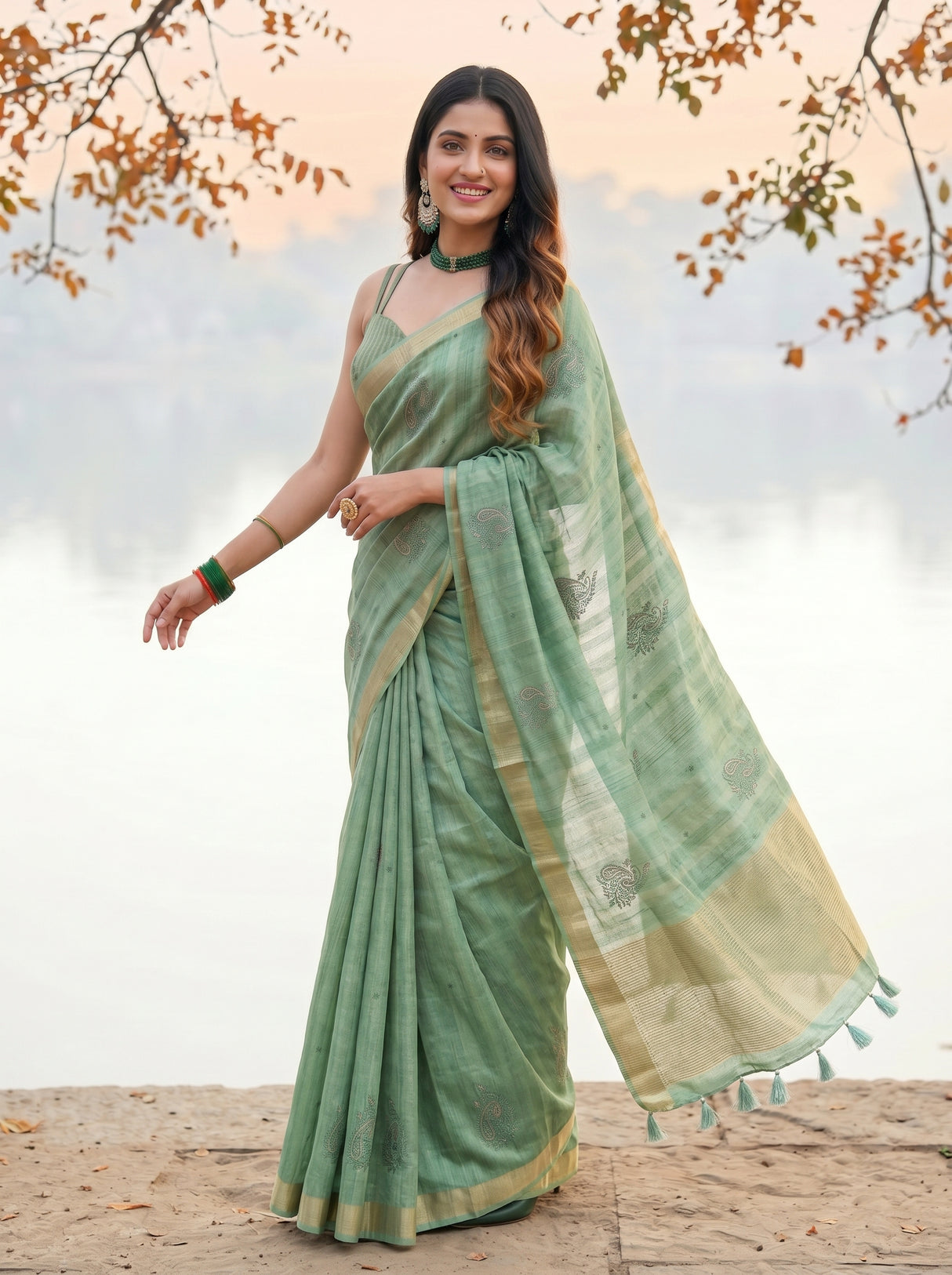 MIMOSA Saree Saree — pose 9 styling detail