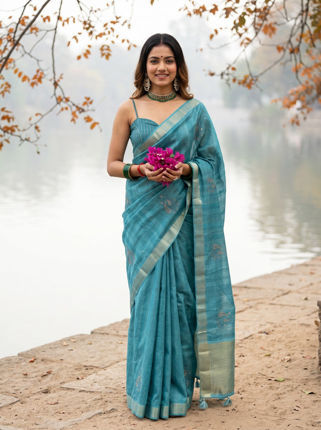 MIMOSA Saree Saree — front view on mannequin