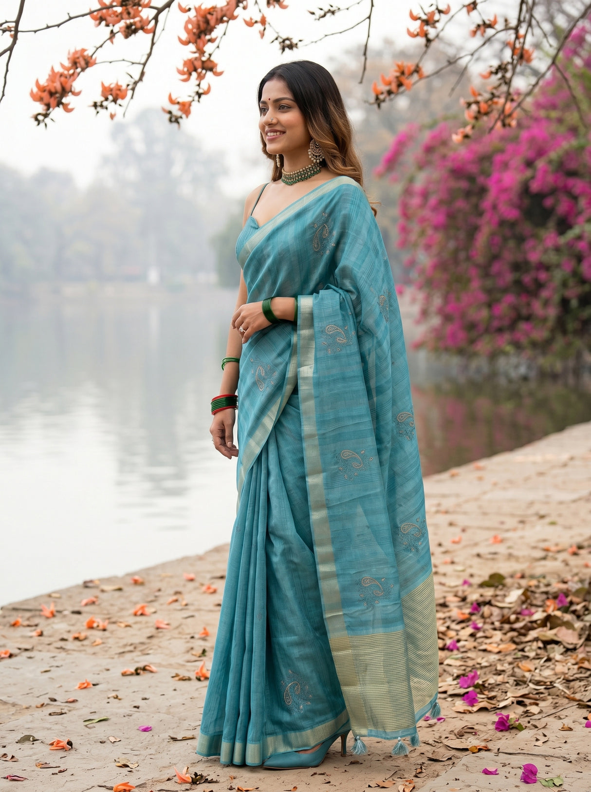 MIMOSA Saree Saree — pose 3 styling detail