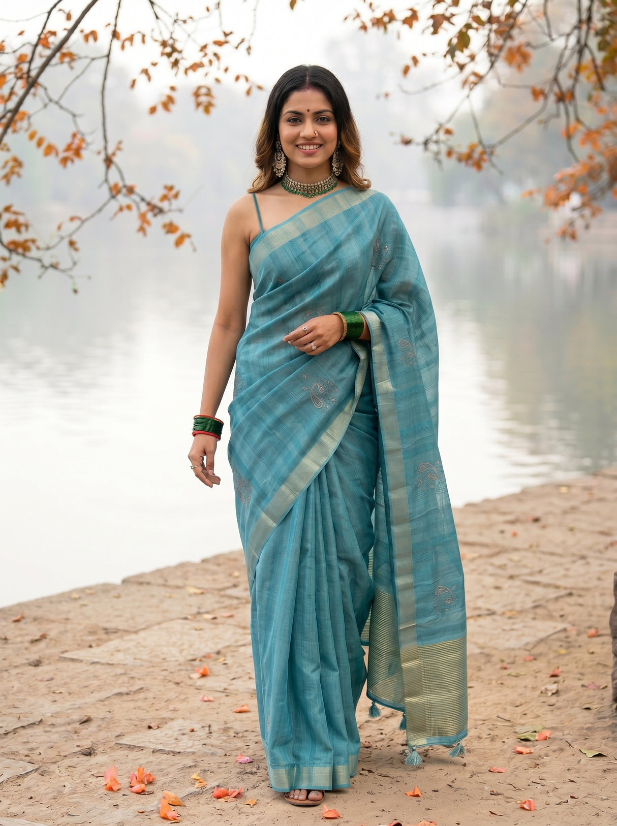 MIMOSA Saree Saree — pose 6 styling detail