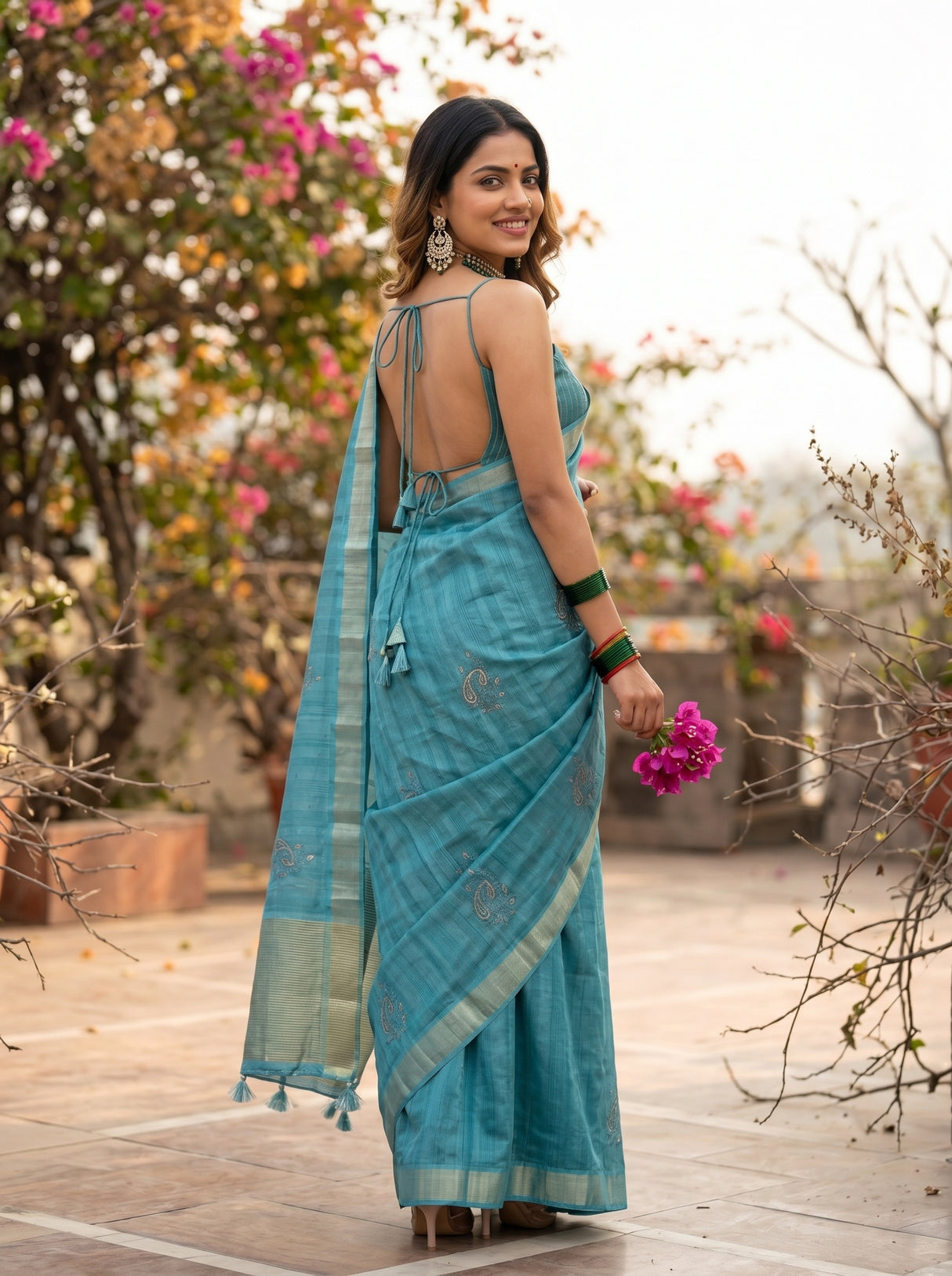 MIMOSA Saree Saree — pose 7 styling detail