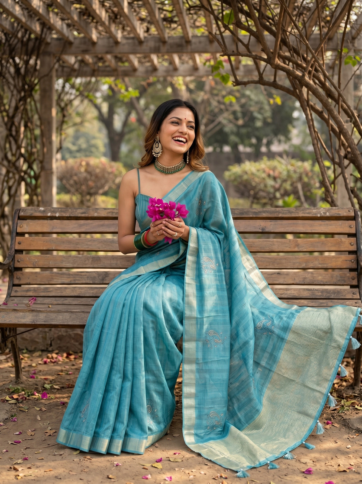 MIMOSA Saree Saree — pose 8 styling detail