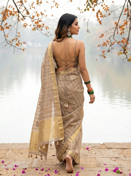 MIMOSA Saree Saree — pose 2 styling detail