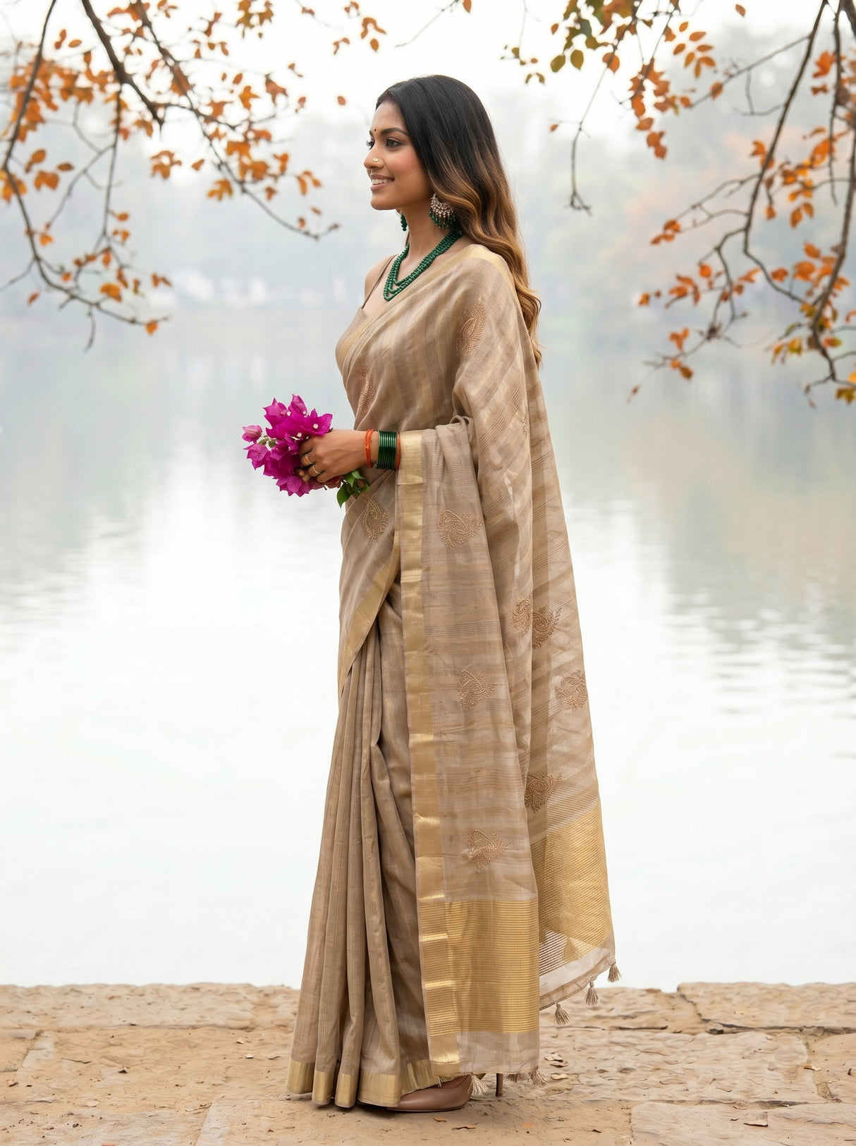 MIMOSA Saree Saree — pose 3 styling detail