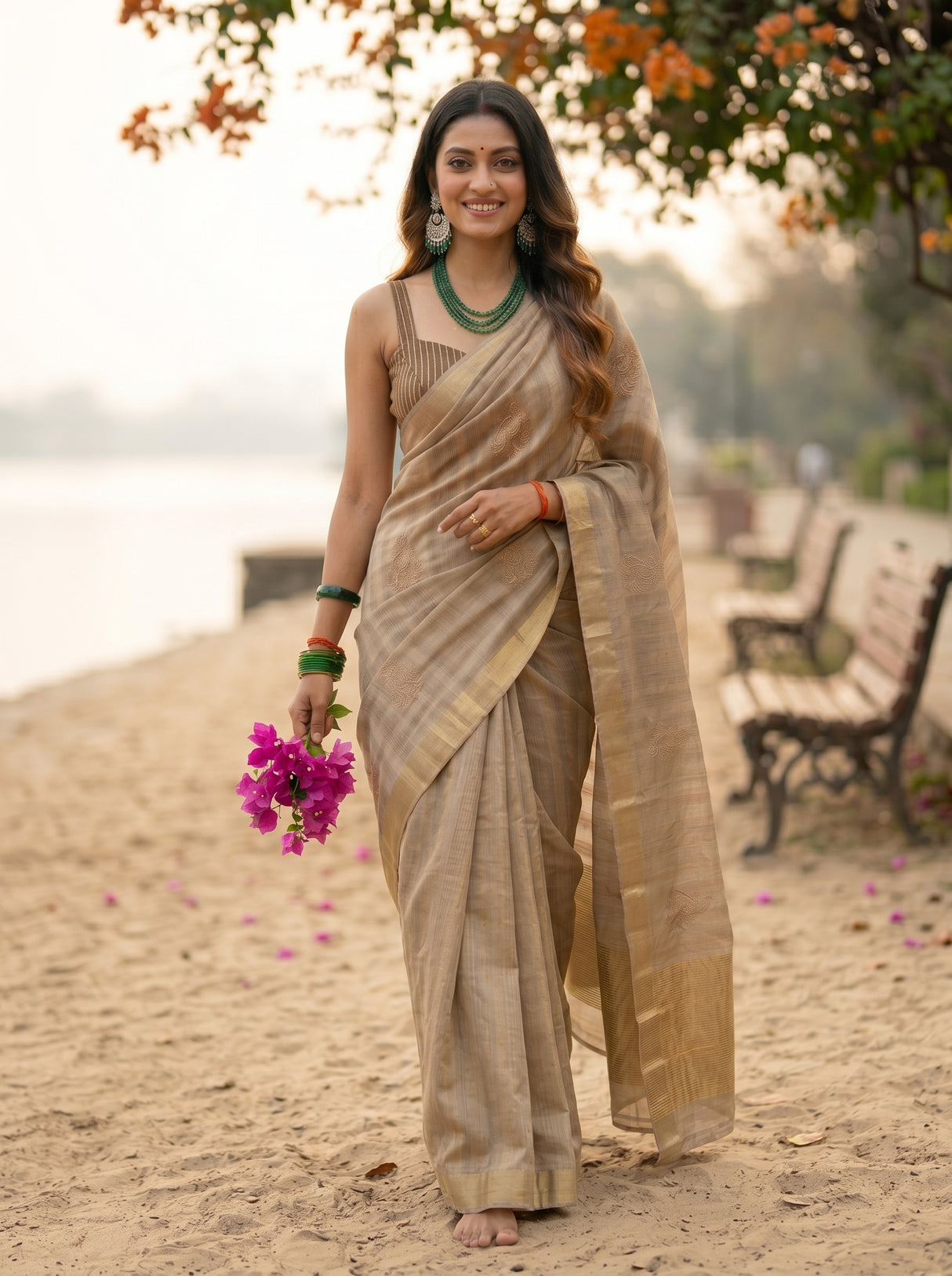 MIMOSA Saree Saree — pose 6 styling detail