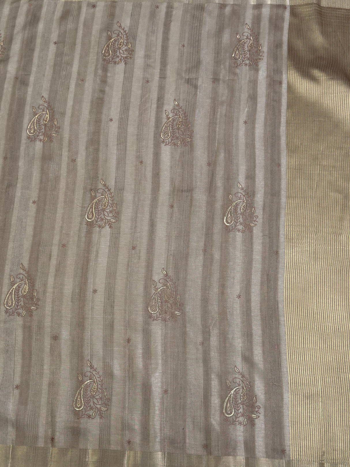 MIMOSA Saree Saree — pallu and zari work detail