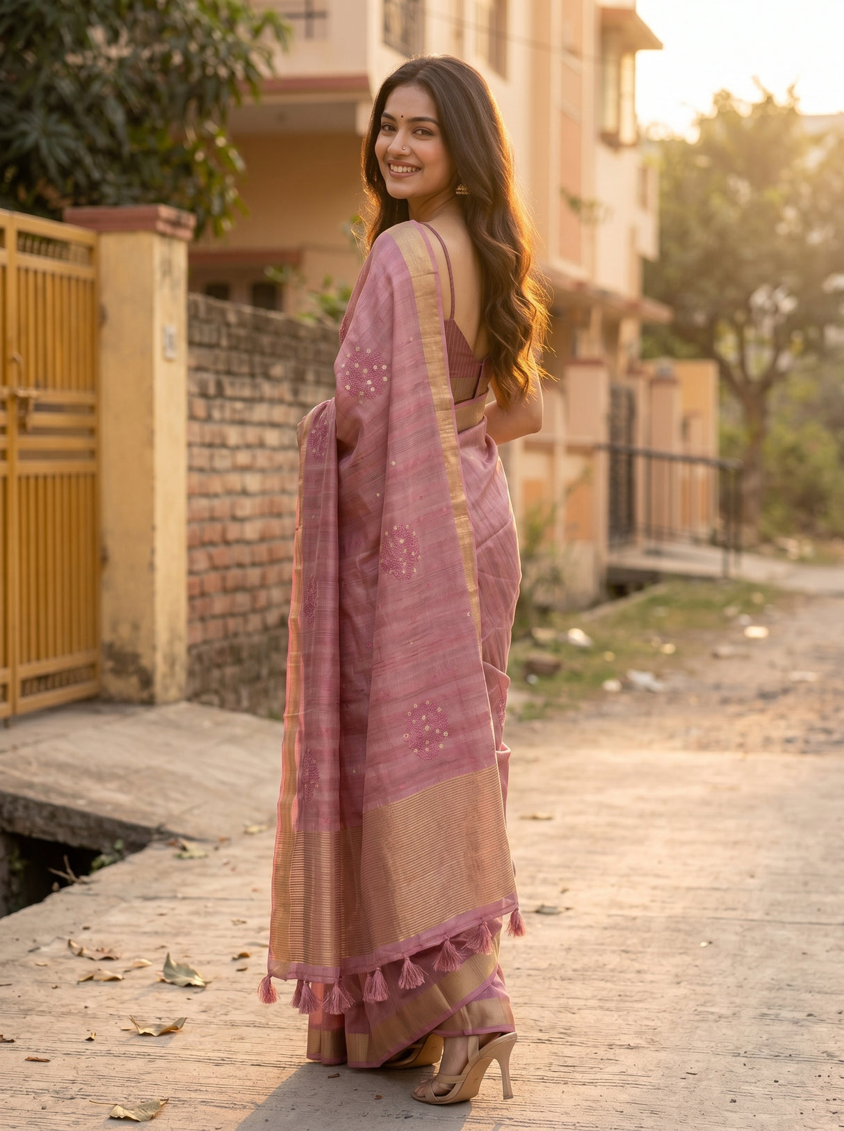 MIMOSA Saree Saree — pose 7 styling detail