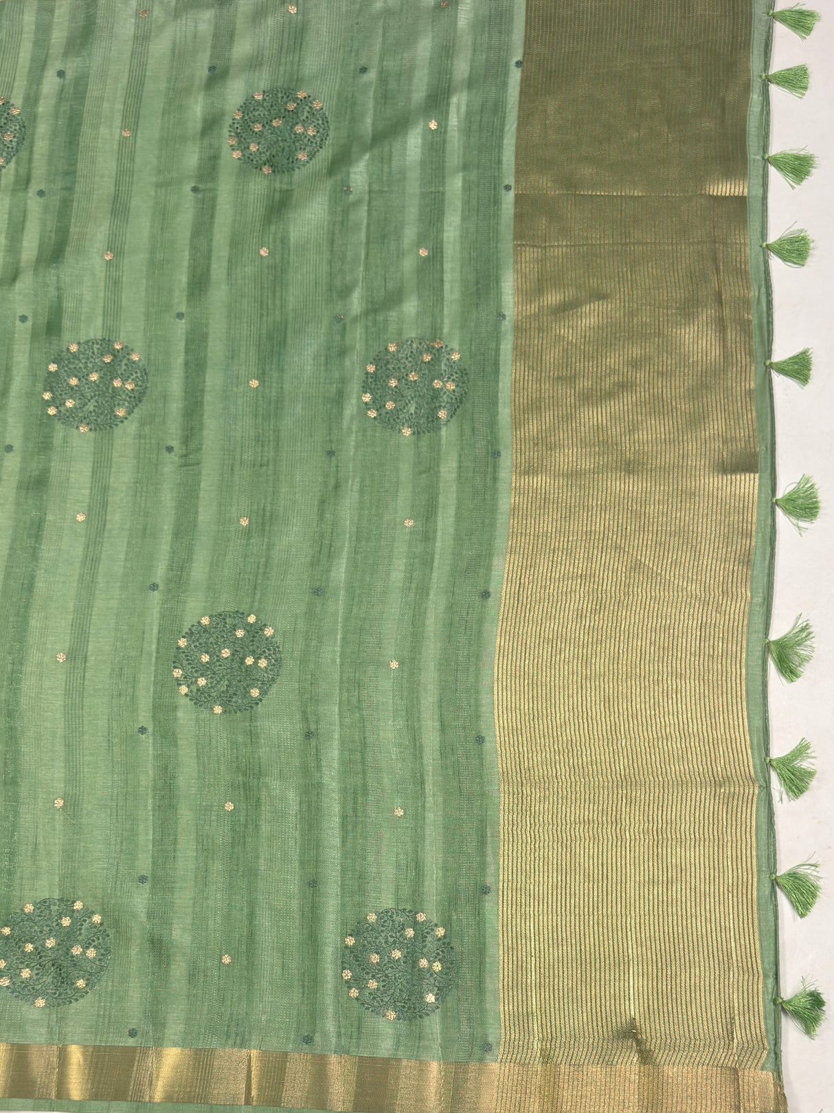MIMOSA Saree Saree — pallu and zari work detail