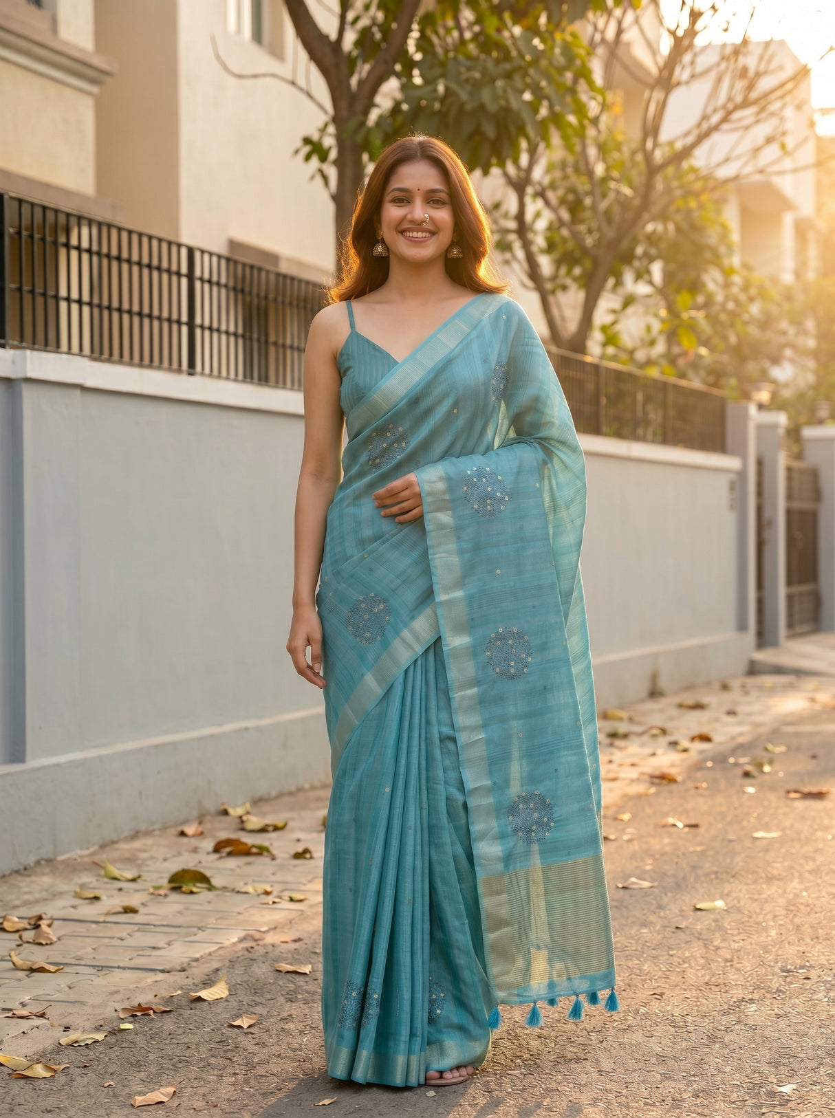 MIMOSA Saree Saree — pose 10 styling detail