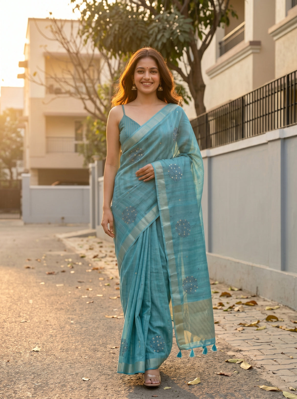 MIMOSA Saree Saree — pose 6 styling detail