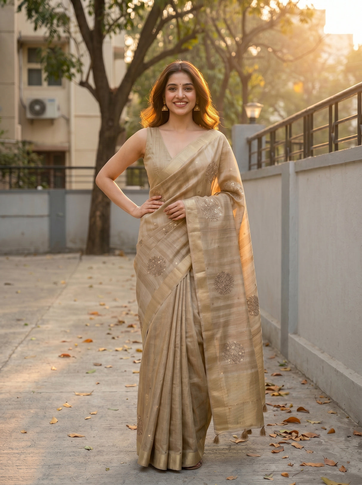 MIMOSA Saree Saree — pose 4 styling detail