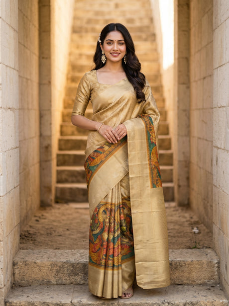 MIMOSA Saree Saree — front view on mannequin