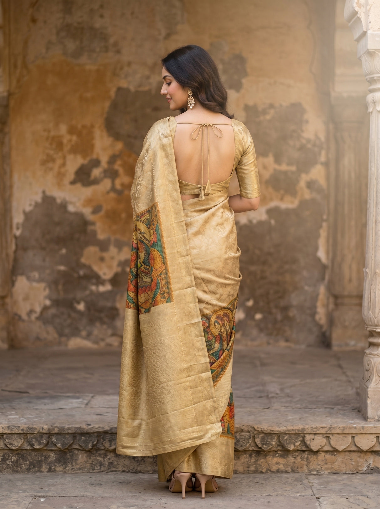 MIMOSA Saree Saree — pose 2 styling detail