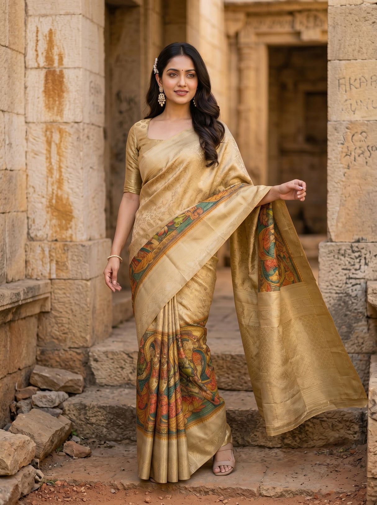 MIMOSA Saree Saree — pose 5 styling detail