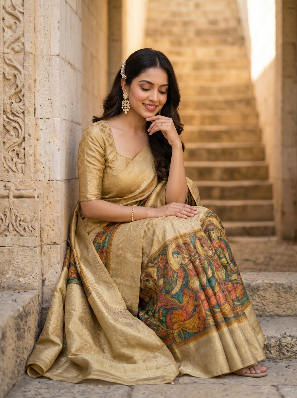 MIMOSA Saree Saree — pose 8 styling detail