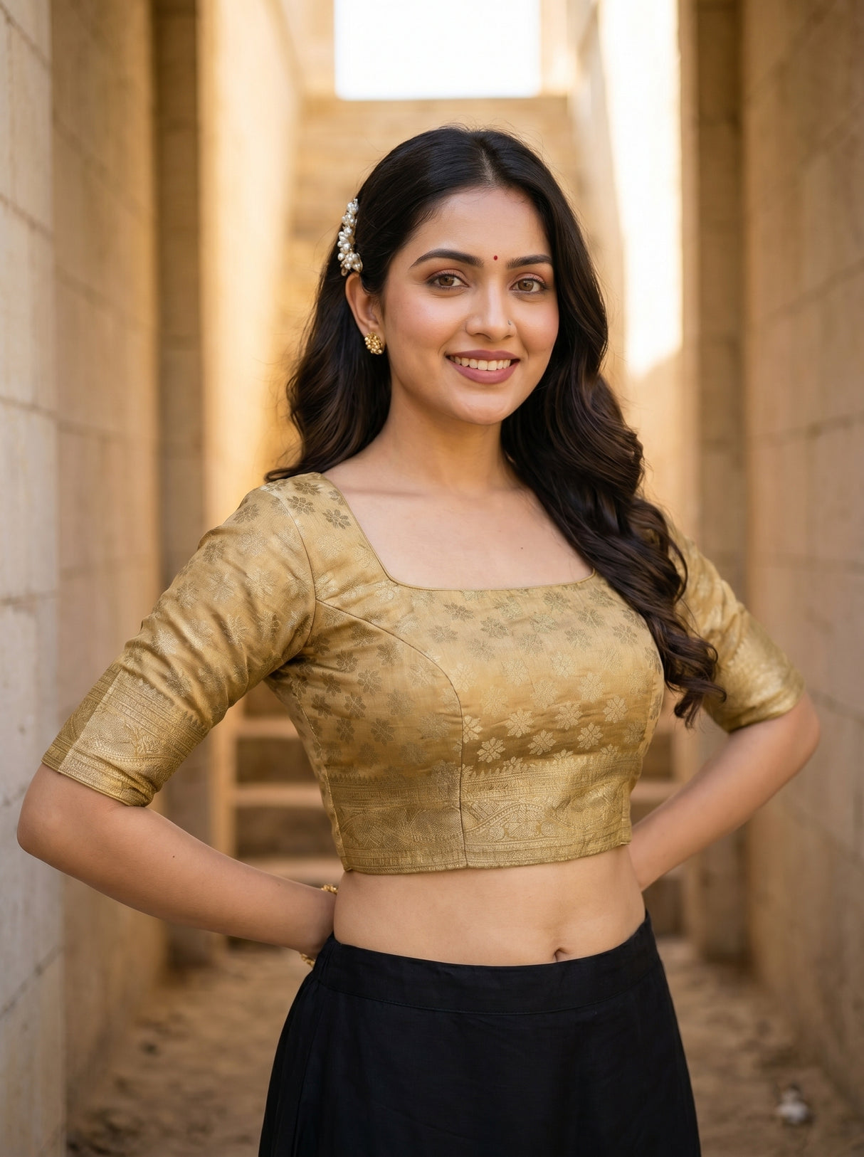 MIMOSA Saree Saree — blouse close-up