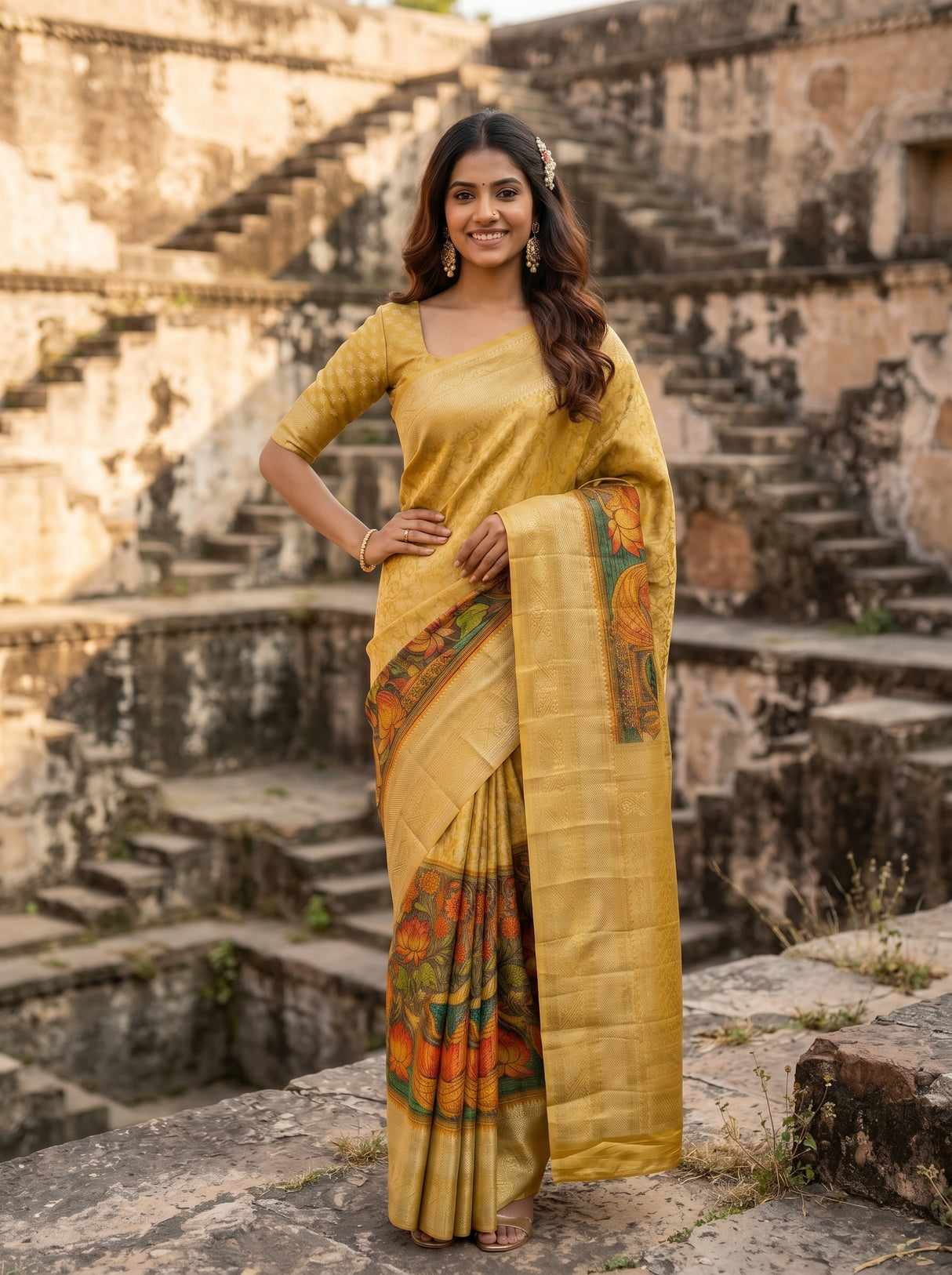 MIMOSA Saree Saree — pose 4 styling detail