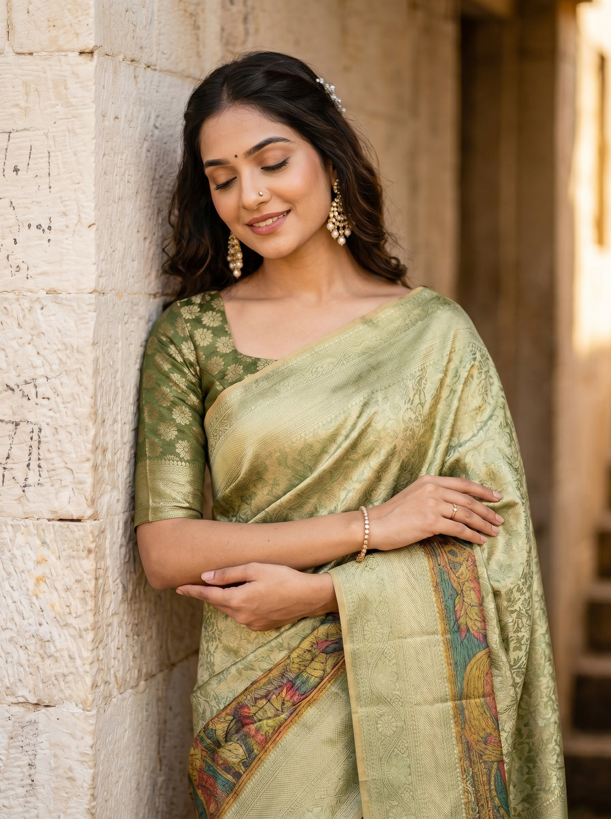MIMOSA Saree Saree — pose 10 styling detail
