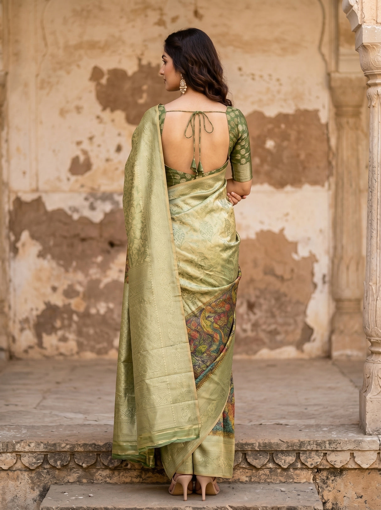 MIMOSA Saree Saree — pose 2 styling detail