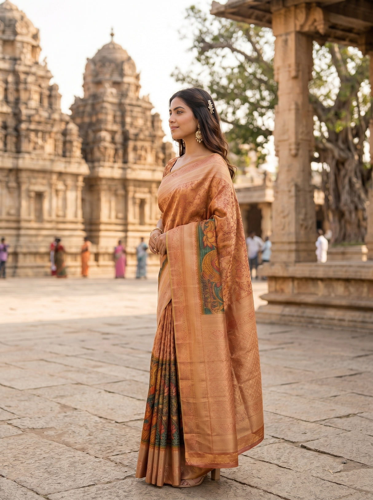 MIMOSA Saree Saree — pose 3 styling detail