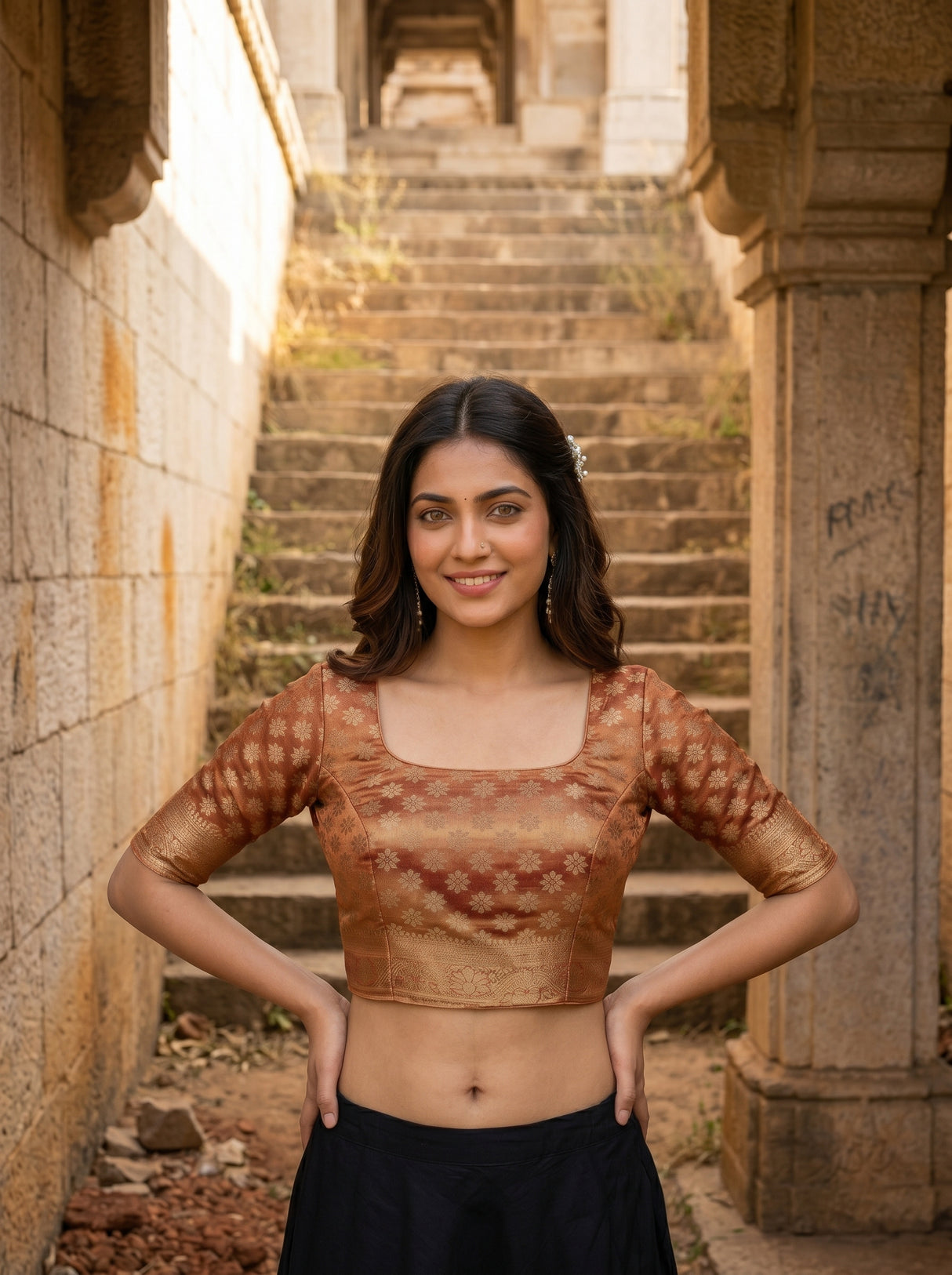 MIMOSA Saree Saree — blouse close-up