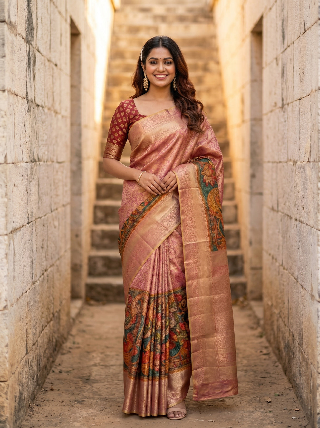 MIMOSA Saree Saree — front view on mannequin