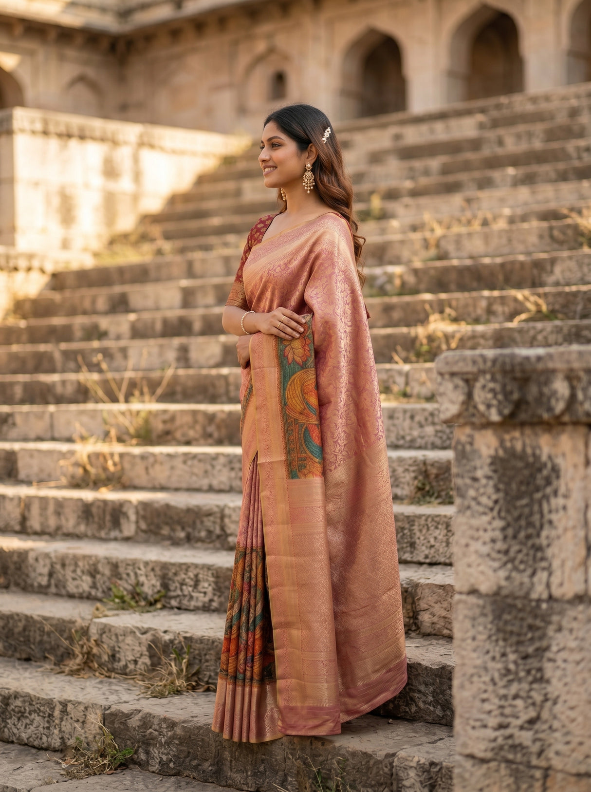 MIMOSA Saree Saree — pose 3 styling detail