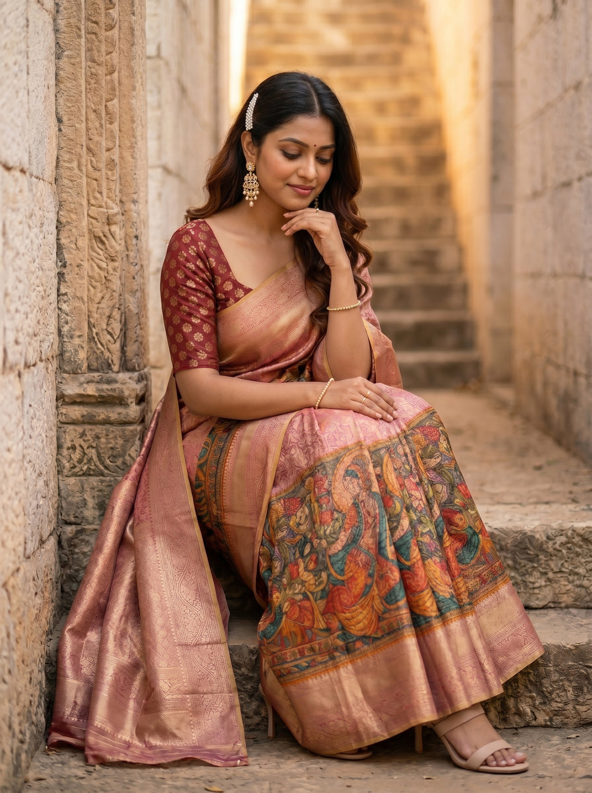 MIMOSA Saree Saree — pose 8 styling detail