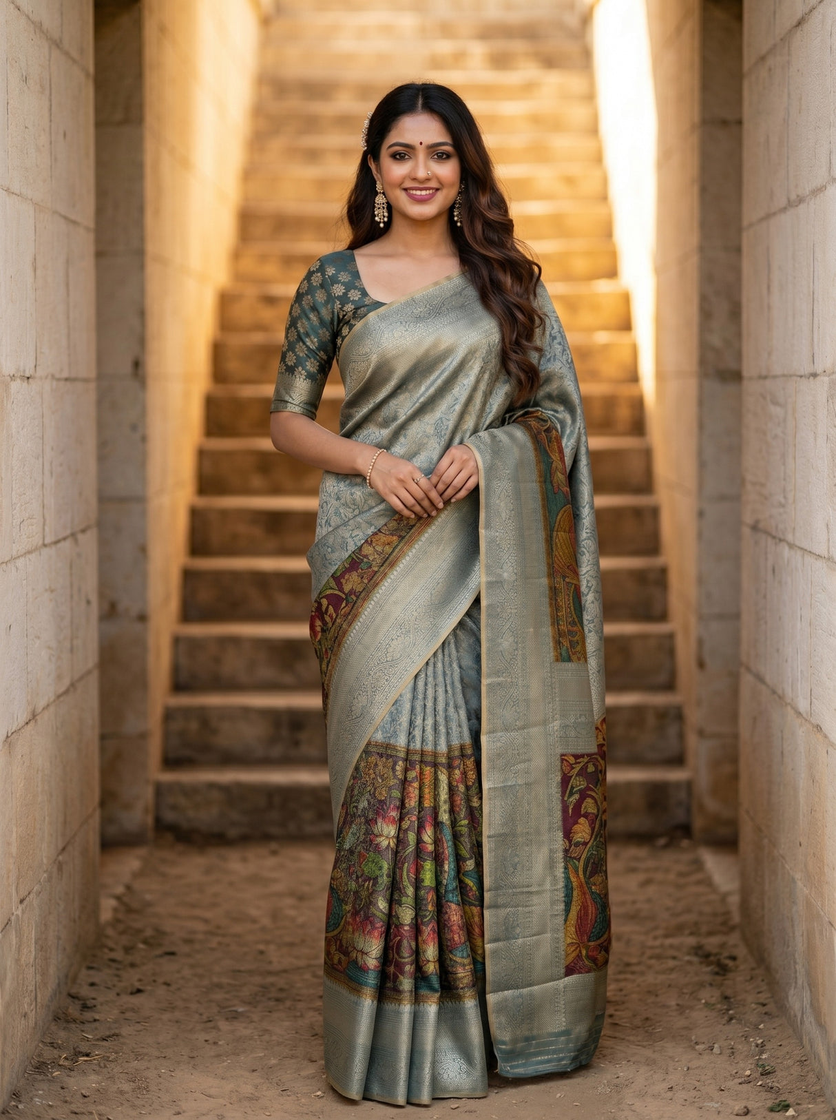 MIMOSA Saree Saree — front view on mannequin