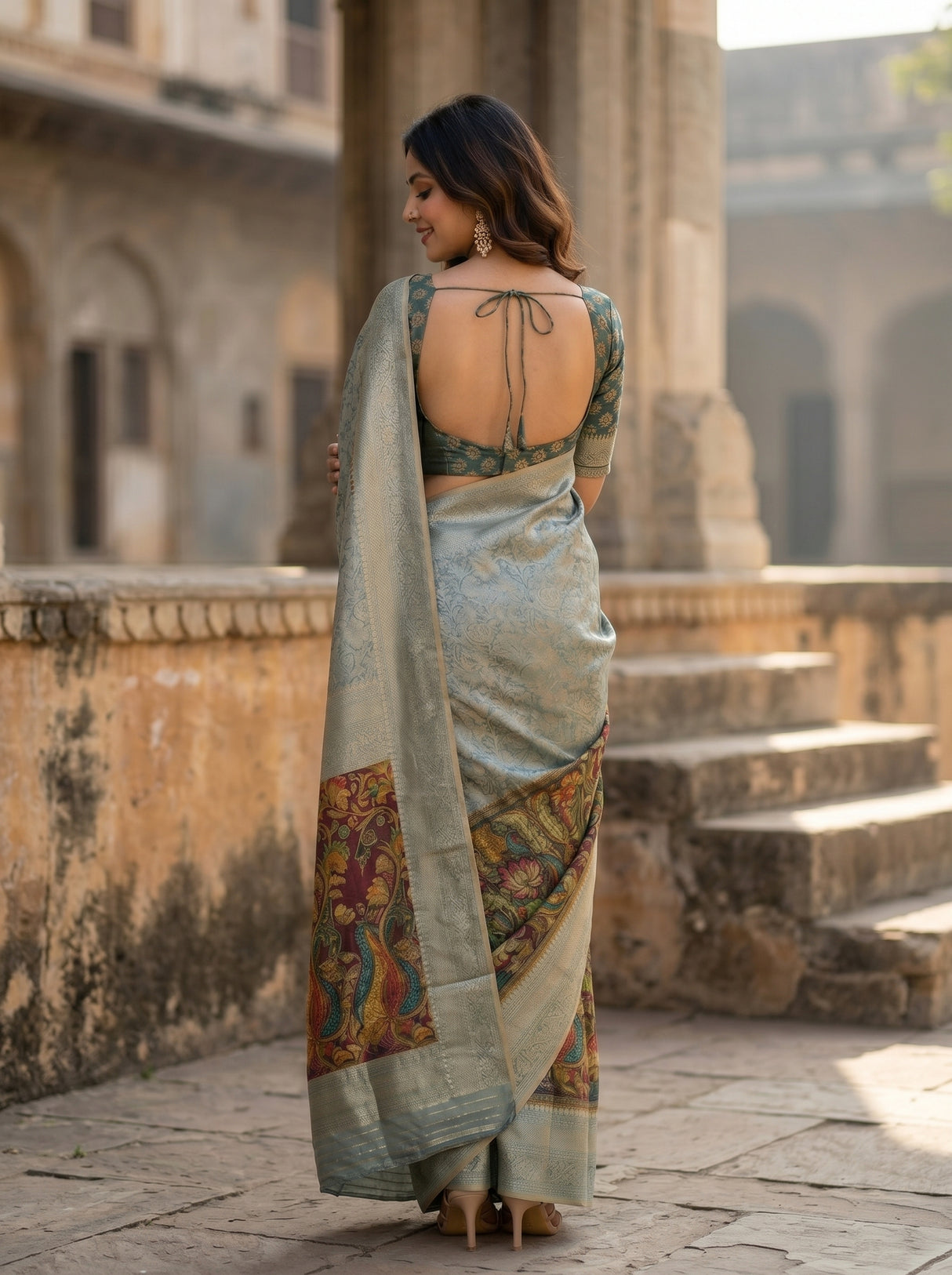 MIMOSA Saree Saree — pose 2 styling detail
