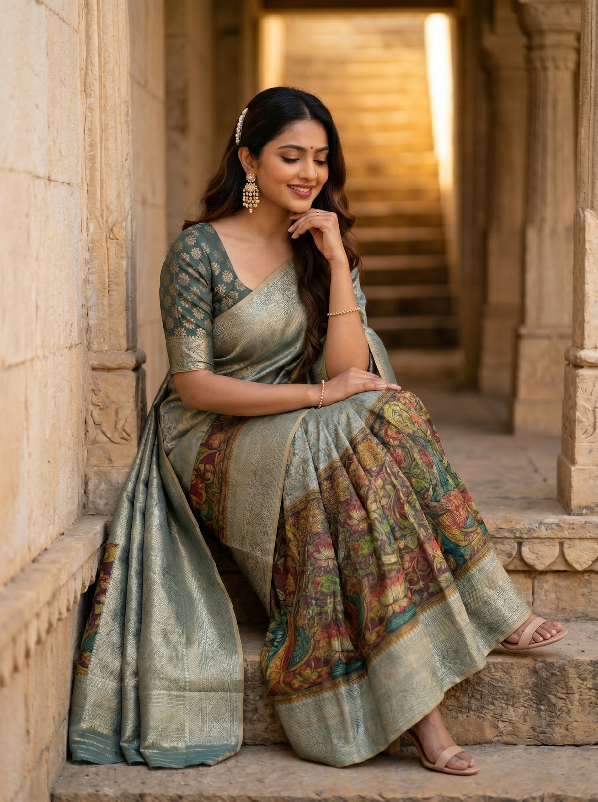 MIMOSA Saree Saree — pose 8 styling detail