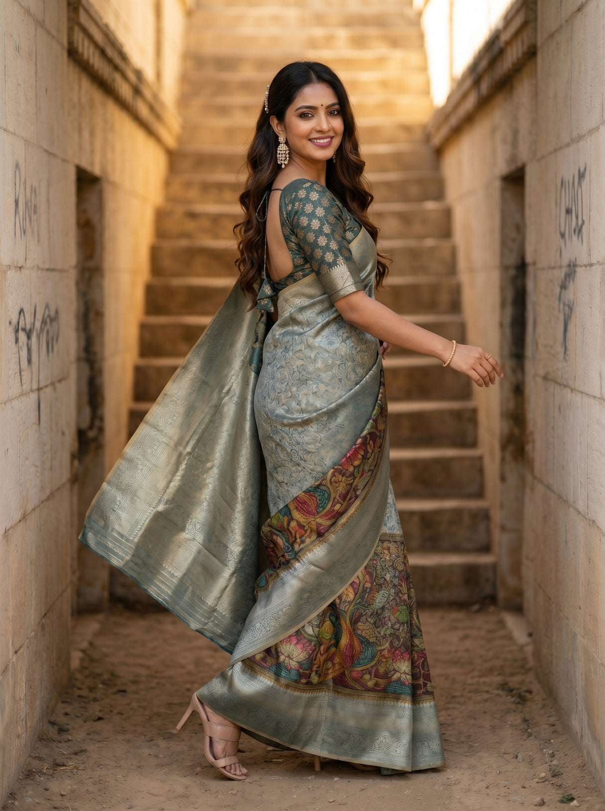 MIMOSA Saree Saree — pose 9 styling detail