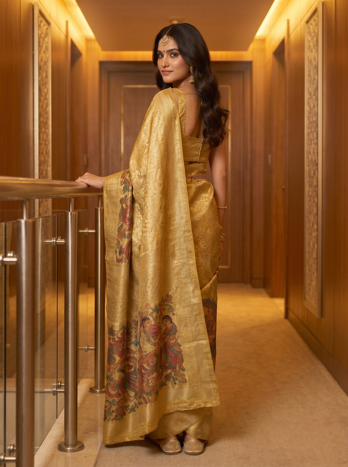 MIMOSA Saree Saree — pose 2 styling detail