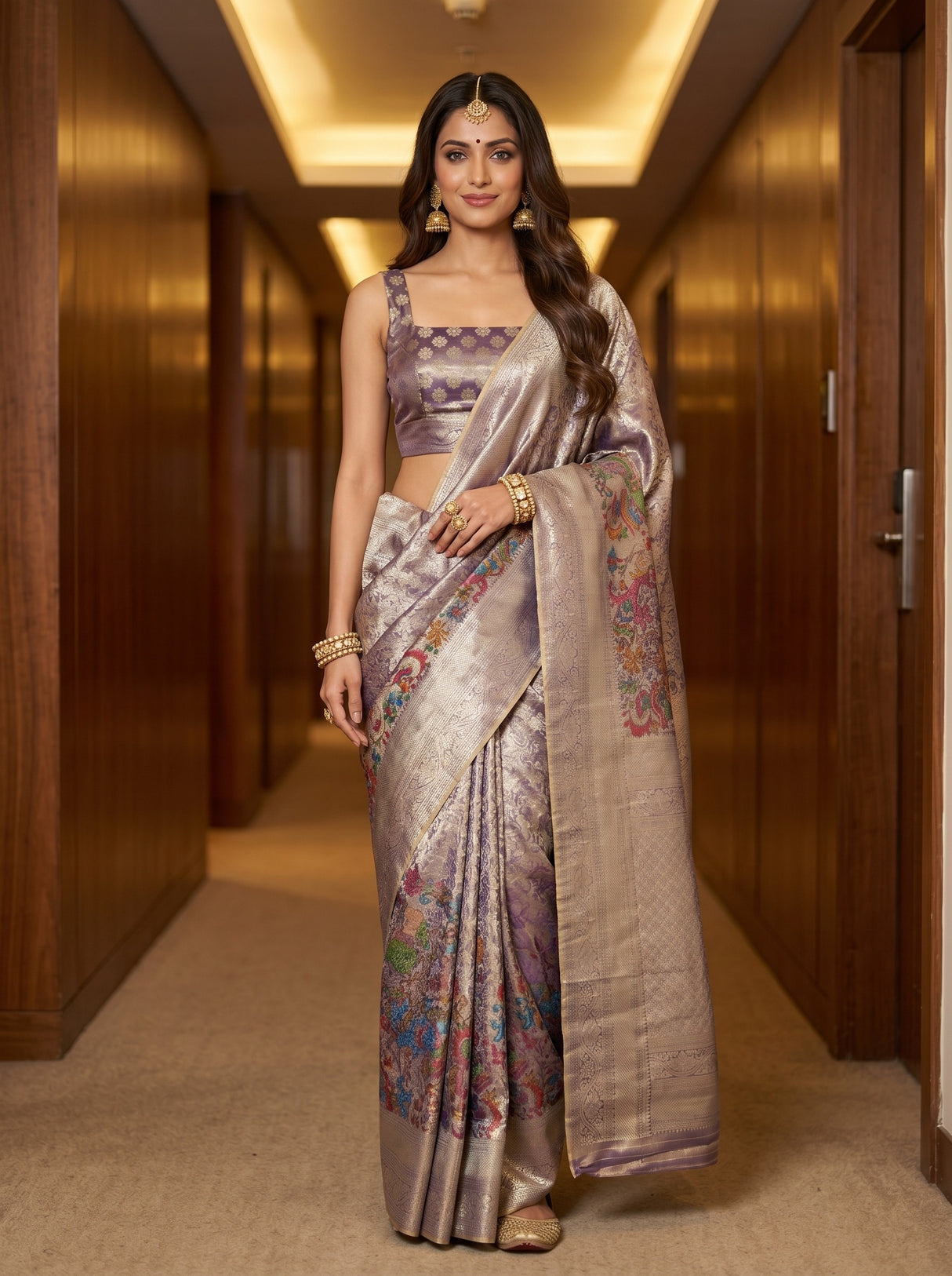 MIMOSA Saree Saree — front view on mannequin