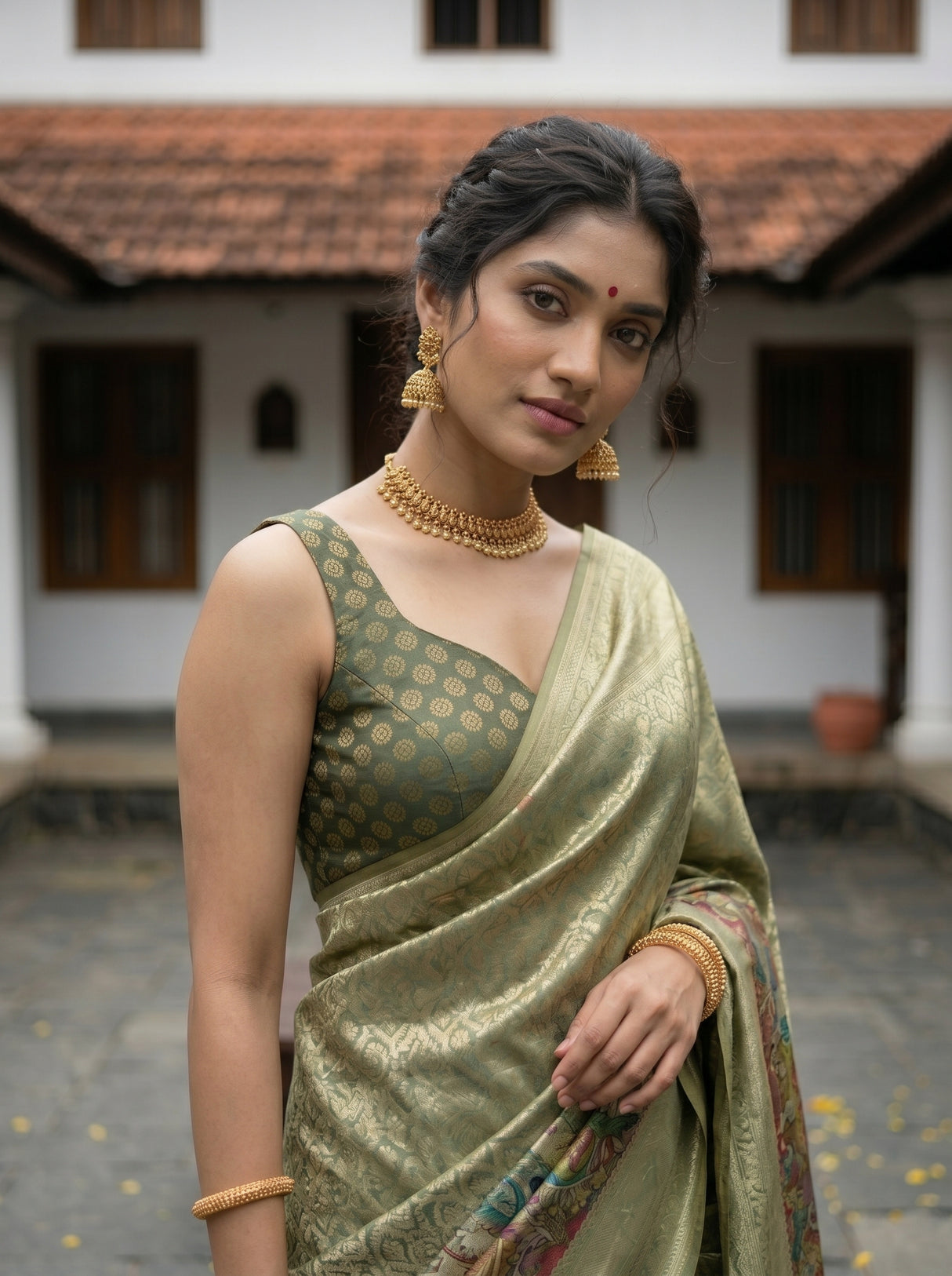 MIMOSA Saree Saree — pose 10 styling detail