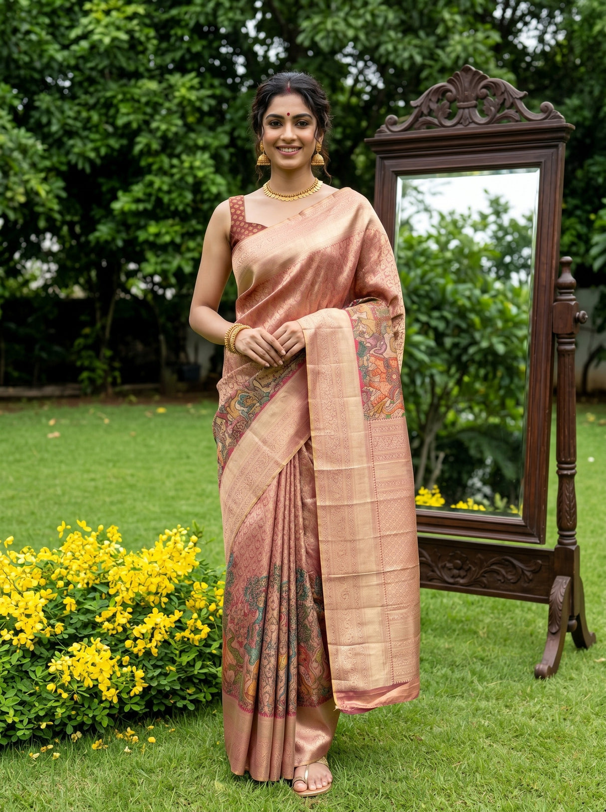 MIMOSA Saree Saree — front view on mannequin