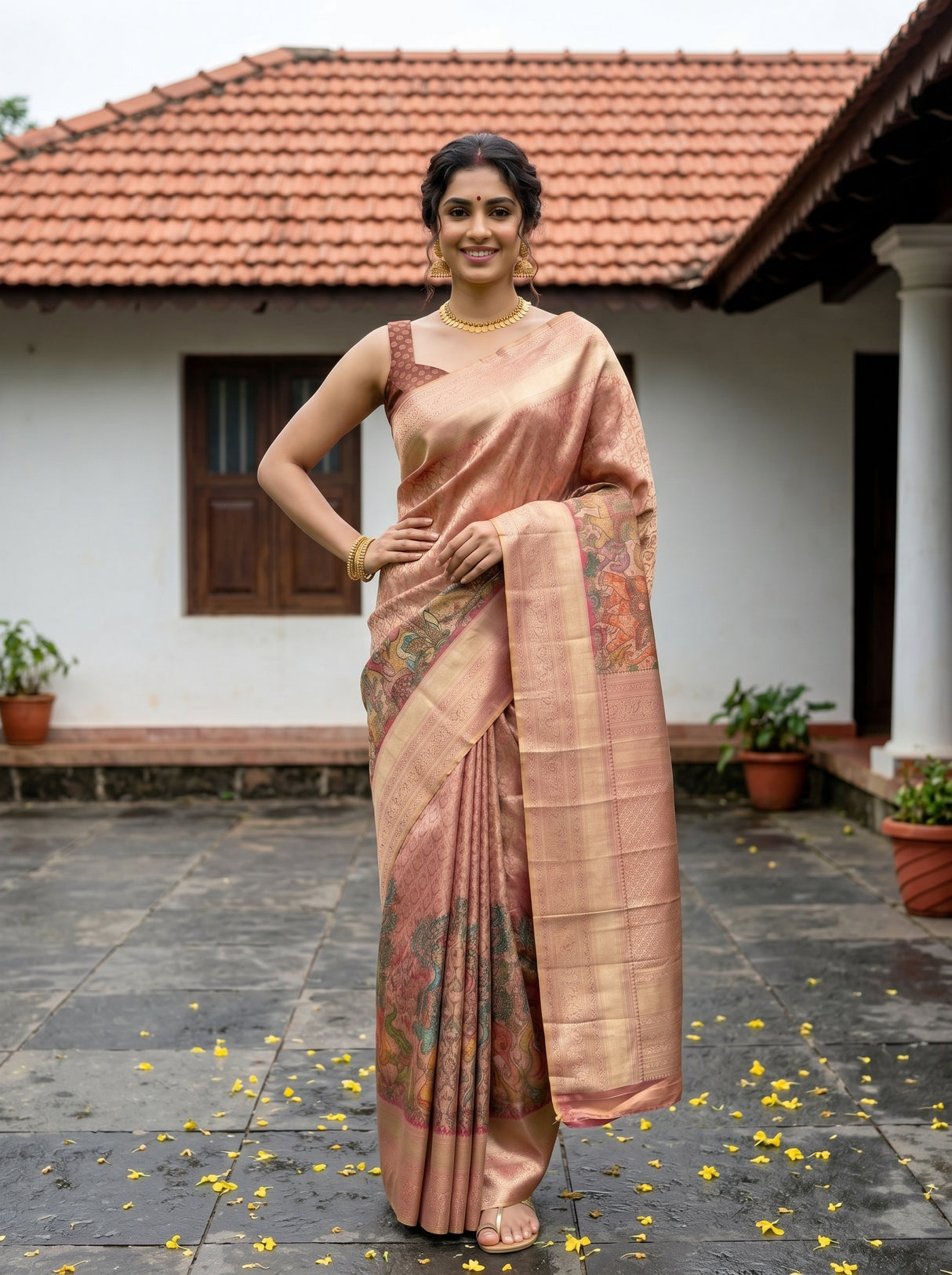 MIMOSA Saree Saree — pose 4 styling detail
