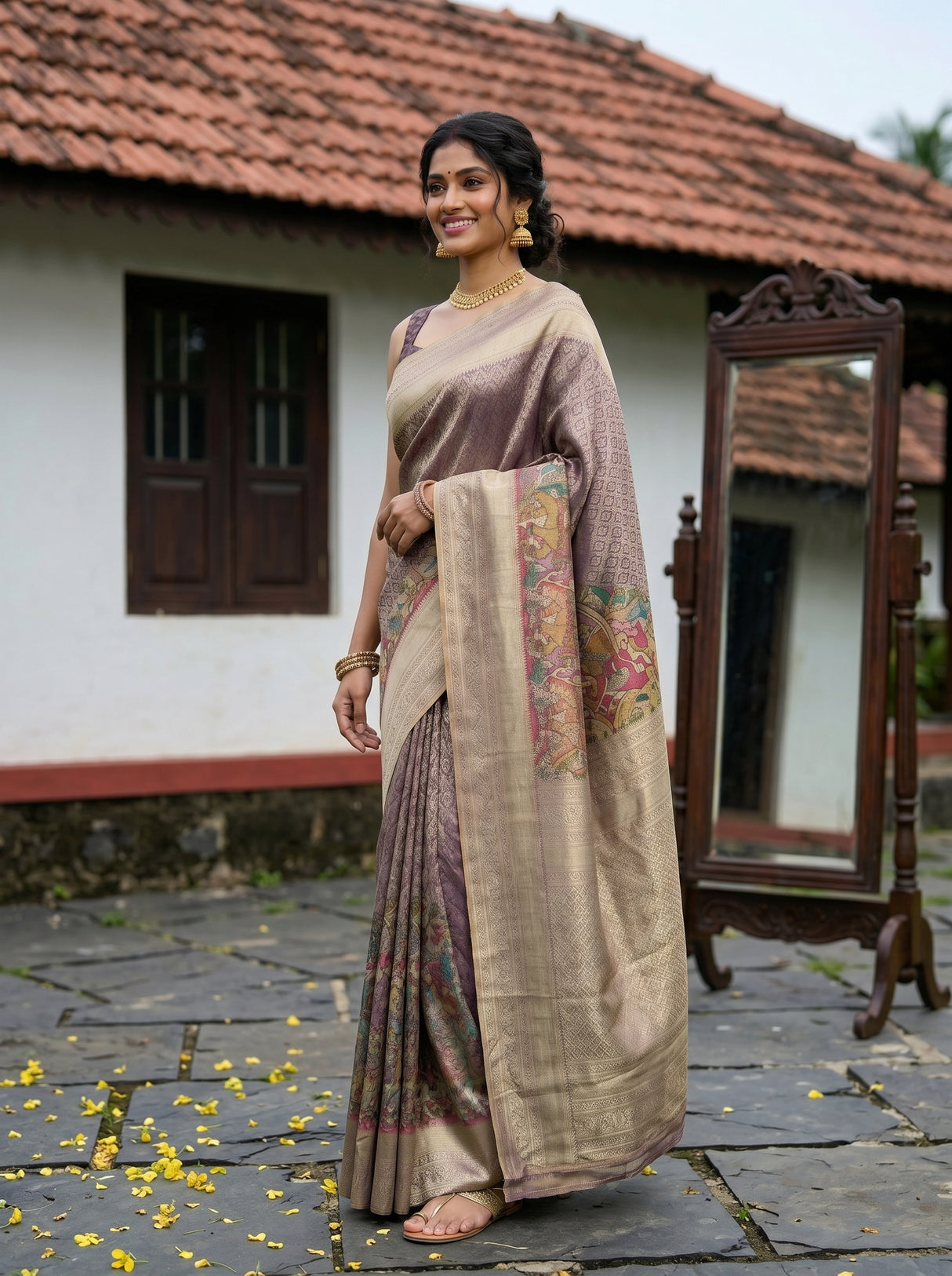 MIMOSA Saree Saree — pose 3 styling detail