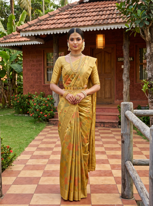 Gold  Saree