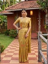 MIMOSA Gold Saree Saree — pose 4 styling detail
